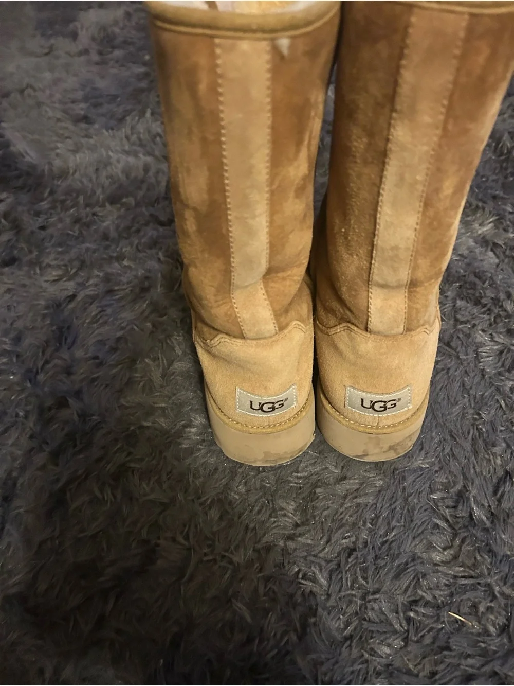 UGG Classic Short Wedge Boots in Chestnut Suede